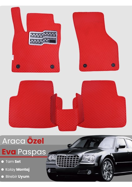 Chrysler 300C (2004-2011) Uyumlu Eva Paspas Tam Set–araca Özel,su Geçirmez,kolay Montaj