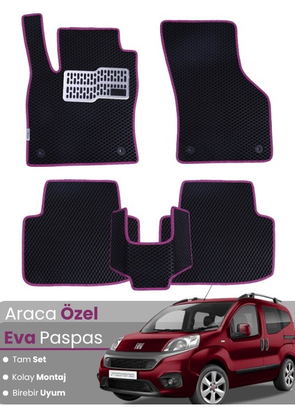 Fiat Fiorino Koltuklu (2007-2021) Uyumlu Eva Paspas Tam Set–araca Özel,su Geçirmez