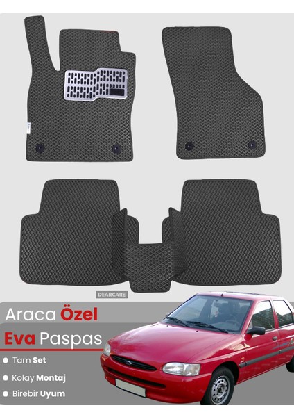 Ford Escort (1990-1998) Uyumlu Eva Paspas Tam Set–araca Özel,su Geçirmez,kolay Montaj