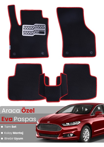Ford Mondeo (2015-2022) Uyumlu Eva Paspas Tam Set–araca Özel,su Geçirmez,kolay Montaj
