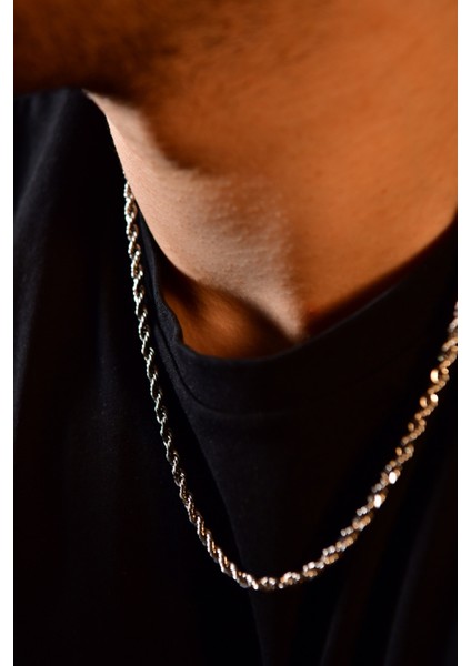 Burgu Model Unisex Çelik Zincir Kolye 4mm fiyatları