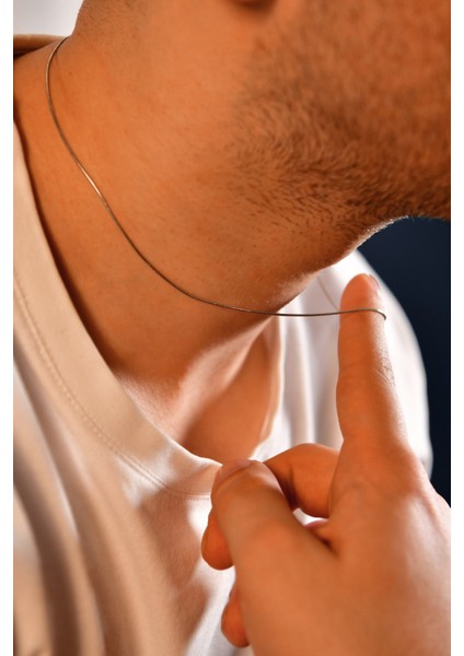 Yılan Model Unisex Çelik Zincir Kolye 1 mm fiyatları