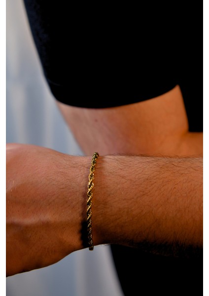 Burgu Model Unisex Çelik Zincir Bileklik 4 mm modelleri