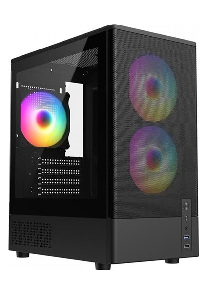 Hello Papana Frısby FC-8975B 550W 3X120 Rgb Fan Gaming Siyah Kasa
