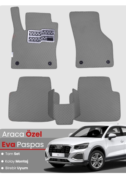Audi Q2 (2020-2024) Uyumlu Eva Paspas Tam Set–araca Özel,su Geçirmez,hızlı ve Kolay Montaj