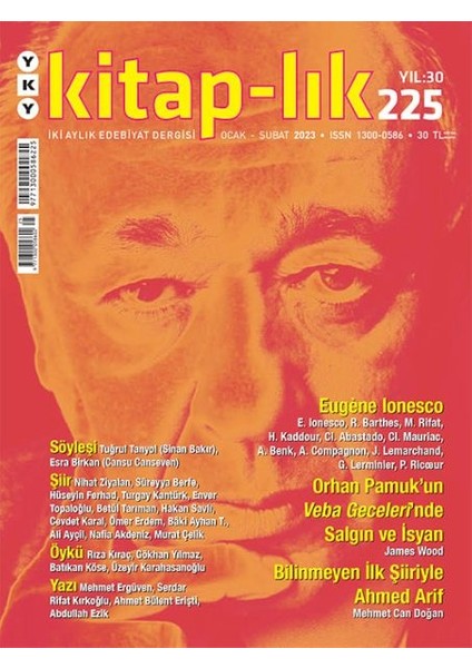 Kitap-Lık Sayı 225 Eugène Ionesco Tiyatrosu