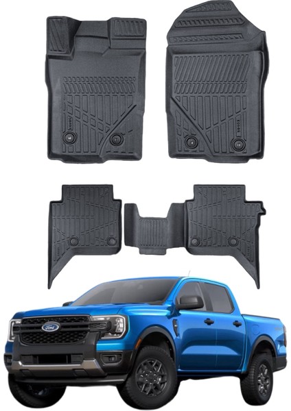 Ford Ranger 2023- Uyumlu Araca Özel Lüx 4d Paspas