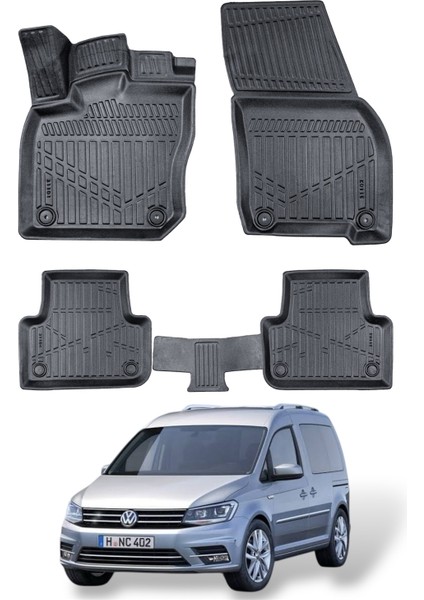Volkswagen Caddy 2015-2020 Uyumlu Araca Özel Lüx 3D Paspas