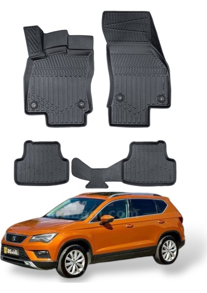 Seat Ateca 2016- Uyumlu Araca Özel Lüx 4d Paspas