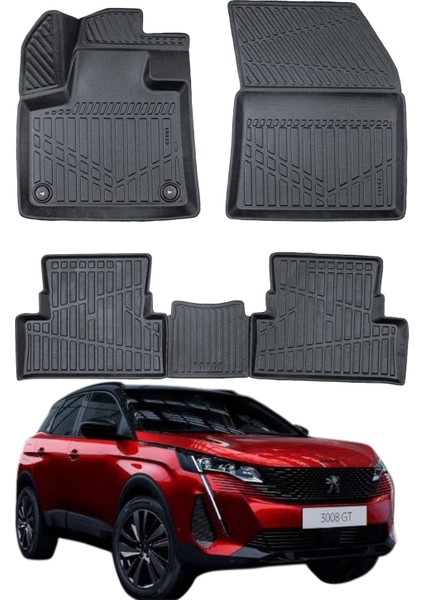 Peugeot 3008 2017-2024 Uyumlu Araca Özel Lüx 4d Paspas