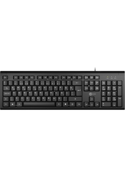 Hello Papana Lenovo Lecoo KB101 Q USB Standart Siyah Klavye