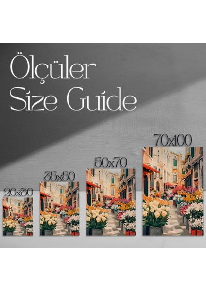 Venedik Çiçek Pazarı Tablosu modelleri
