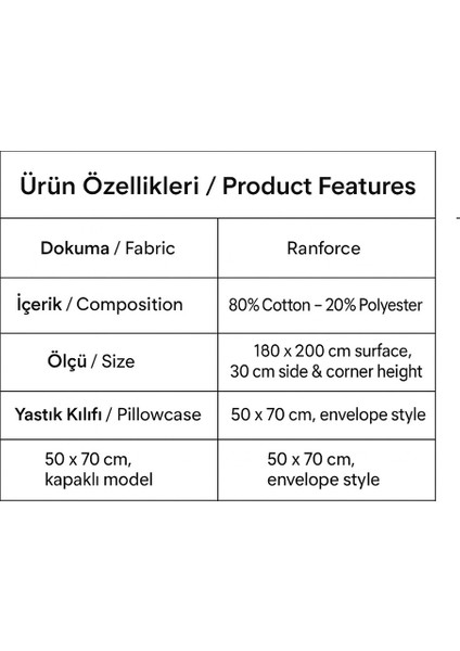 Desenli Çift Kişilik Lastikli Battal 180 x 200 Çarşaf ve 2 Adet Yastık Kılıfı modelleri