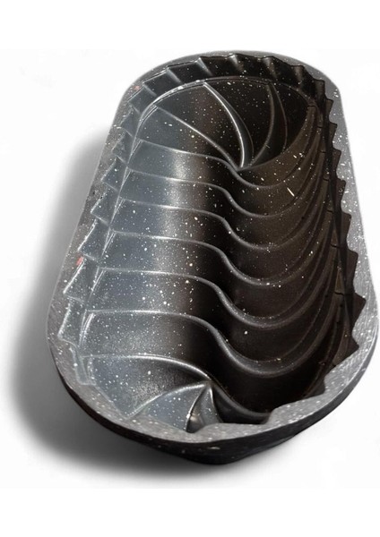 Granit Desenli Döküm Baton Kek Kalıbı – 32,5 cm x 6,5 cm | Dalga Desenli Baton Kek ve Tatlı Kalıbı