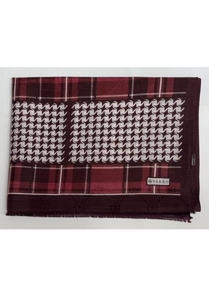 Pamuk Ipek Desenli Şal 41705-BORDO-GÜL Kurusu fiyatları