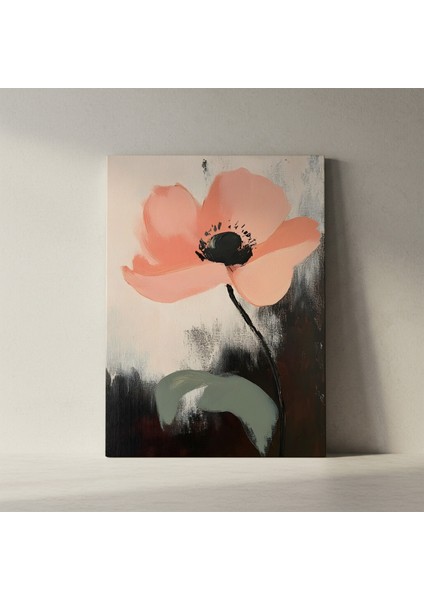 Soyut Tarz Pembe Çiçek Tablosu fiyatları