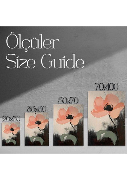 Soyut Tarz Pembe Çiçek Tablosu modelleri