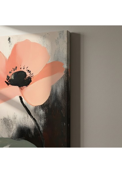 Soyut Tarz Pembe Çiçek Tablosu indirimleri