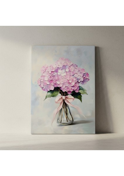 Hortansialı Buket Yağlıboya Tablosu fiyatları