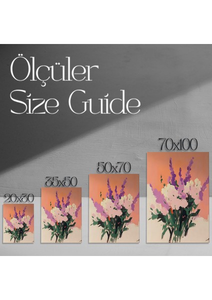 Soyutçiçek Buket Tablosu modelleri