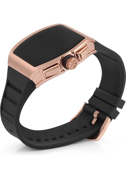 Kadın Rose Gold Akıllı Kol Saati, Şık ve Hafif, Siyah Renk
