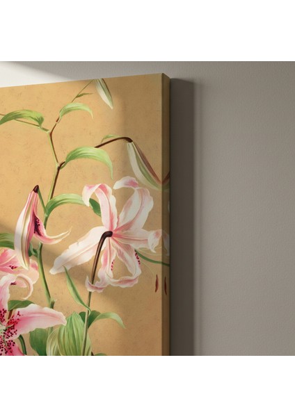 Zarif Zambaklar Botanik Illüstrasyon Tablosu indirimleri