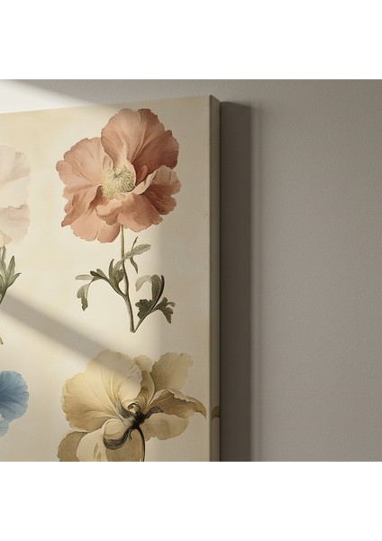 Vintage Çiçek Baskısı Tablo indirimleri