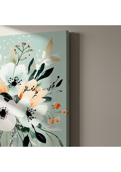 Suluboya Çiçek Buket Modern Sanat Tablosu indirimleri