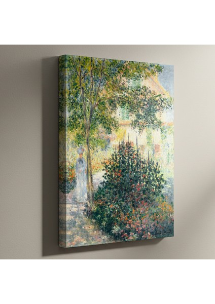 Bahçede Kadın Figürü Izlenimcilik Tablosu