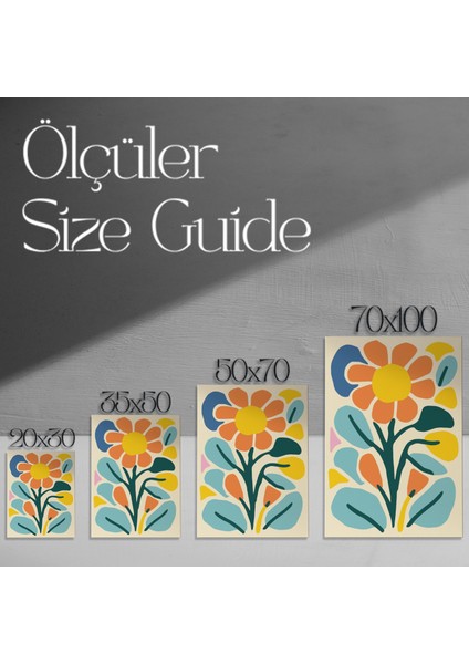 Modern Tarzı Soyut Çiçek Tablosu modelleri