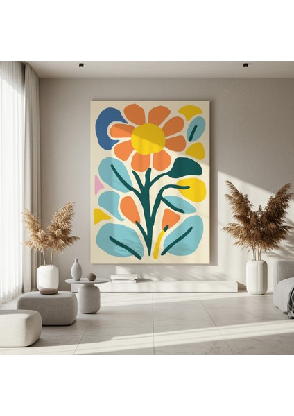 Modern Tarzı Soyut Çiçek Tablosu fırsatları