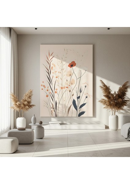 Minimalist Botanik Çiçek Aranjmanı Tablosu fırsatları