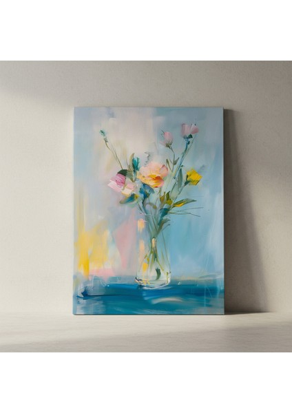 Modern Tarzı Çiçek Buket Yağlıboya Tablosu fiyatları