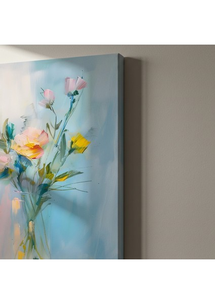 Modern Tarzı Çiçek Buket Yağlıboya Tablosu indirimleri