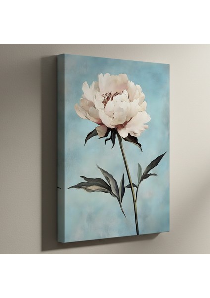 Şık Beyaz Şakayık Çiçeği Tablosu