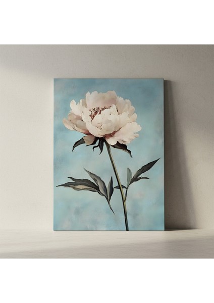 Şık Beyaz Şakayık Çiçeği Tablosu fiyatları