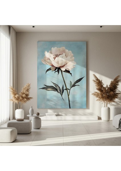 Şık Beyaz Şakayık Çiçeği Tablosu fırsatları