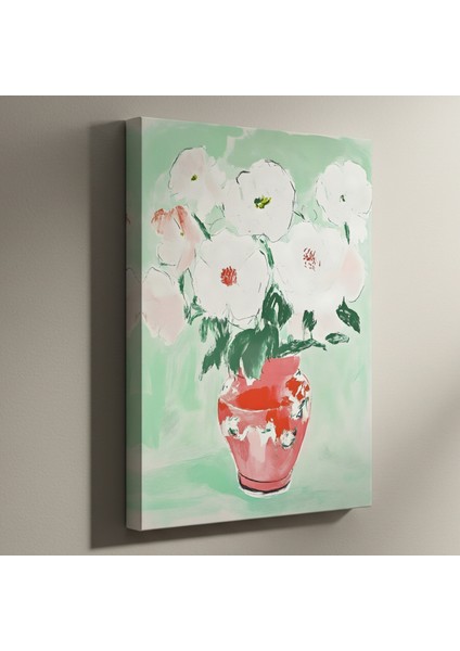 Soyut Çiçek Buket Tablosu
