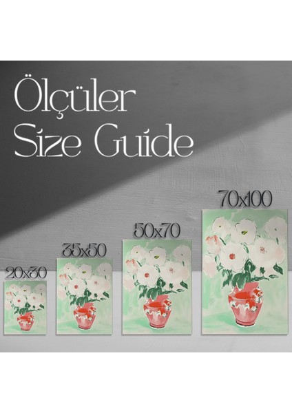 Soyut Çiçek Buket Tablosu modelleri