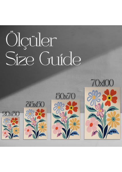 Modern Tarzı Çiçek Buketli Dekoratif Tablo modelleri