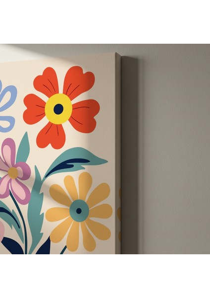 Modern Tarzı Çiçek Buketli Dekoratif Tablo indirimleri