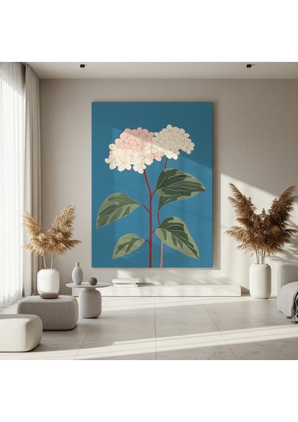 Modern Minimalist Hortensia Çiçeği Tablosu fırsatları