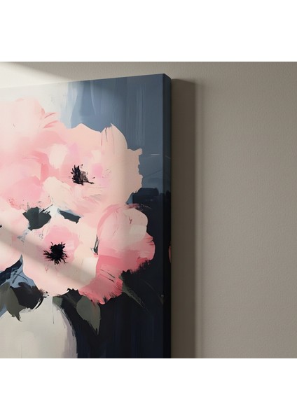 Pembe Çiçekler Soyut Tablo indirimleri