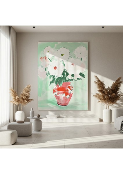 Soyut Çiçek Buket Tablosu fırsatları