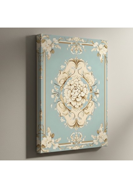 Zarif Çiçekli Barok Tarzı Tablo