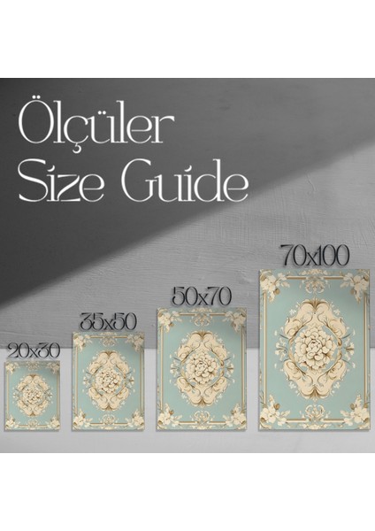 Zarif Çiçekli Barok Tarzı Tablo modelleri