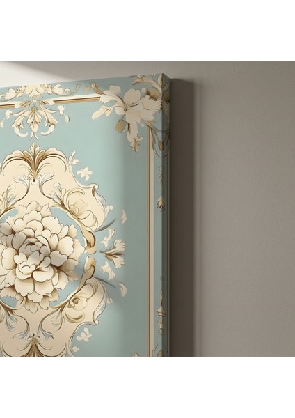 Zarif Çiçekli Barok Tarzı Tablo indirimleri