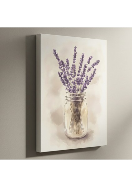 Suluboya Lavanta Buket Tablosu