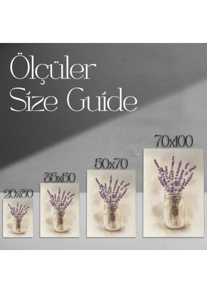 Suluboya Lavanta Buket Tablosu modelleri