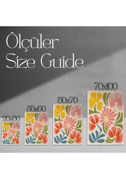 Soyut Çiçek Desenli Modern Sanat Tablosu modelleri